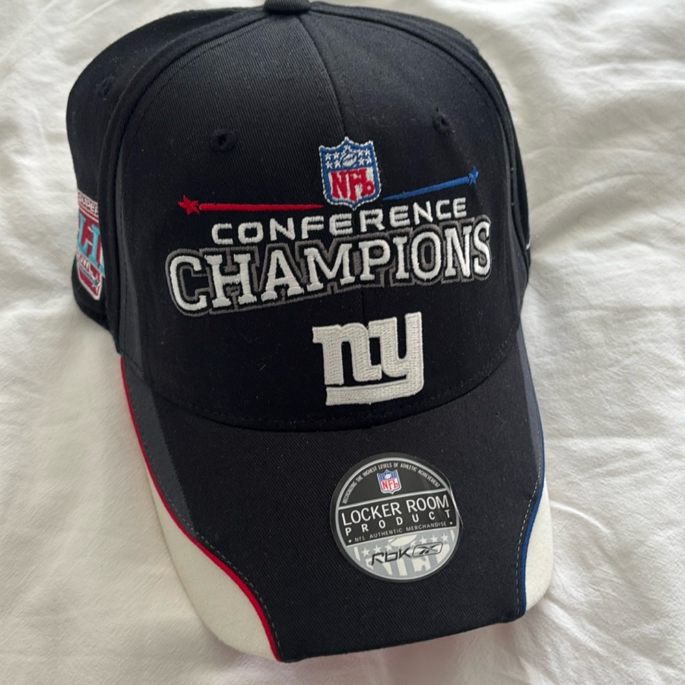 NEW YORK GIANTS 2008 NFC Champions Super Bowl 42 Strap back Hat - BRAND NEW NFL